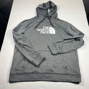 The North Face Mens Logo Hoodie Gray Comfort Hooded Sweatshirt Warm Pullover XL
